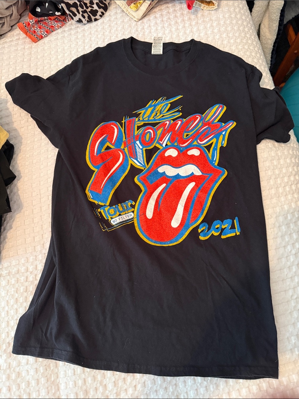 Rolling Stones USA 2021 Unisex Tour Tee  Size M